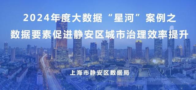 九游app：重磅揭晓！这个静安项目获评2024大数据“星河”案例典型案例(图2)