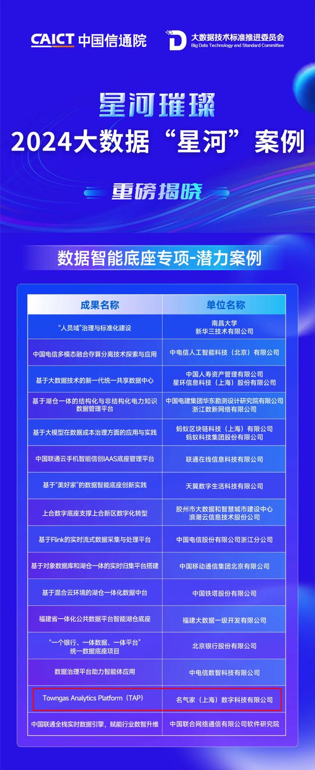 再获重磅奖项！名气家成功入选2024大数据“星河”案例(图4)