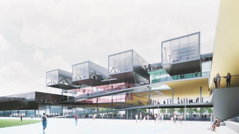 九游体育：绍兴这个新体育馆效果图惊艳地标潜质拉满