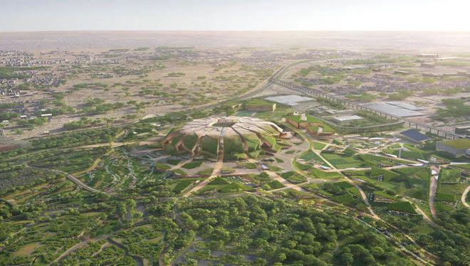 破土而出沙特2034 世界杯的最大场馆概念设计惊艳亮相(图8)