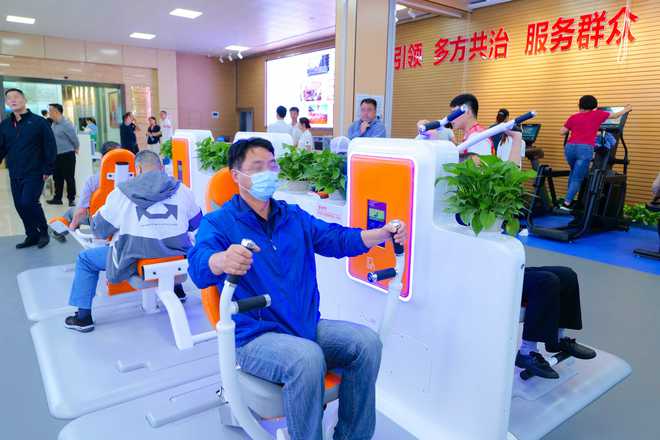 武汉江欣苑社区：科技助力体卫融合“运动健康促进中心”模式落地(图3)