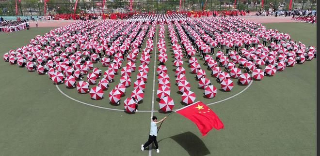 陕西吴起举办韵律操大赛献礼长征胜利到达吴起90周年