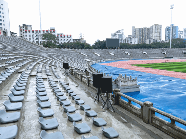 九游体育：案例赏析 声动山城ANE重构重庆大田湾体育场智能音视频系统生态(图2)