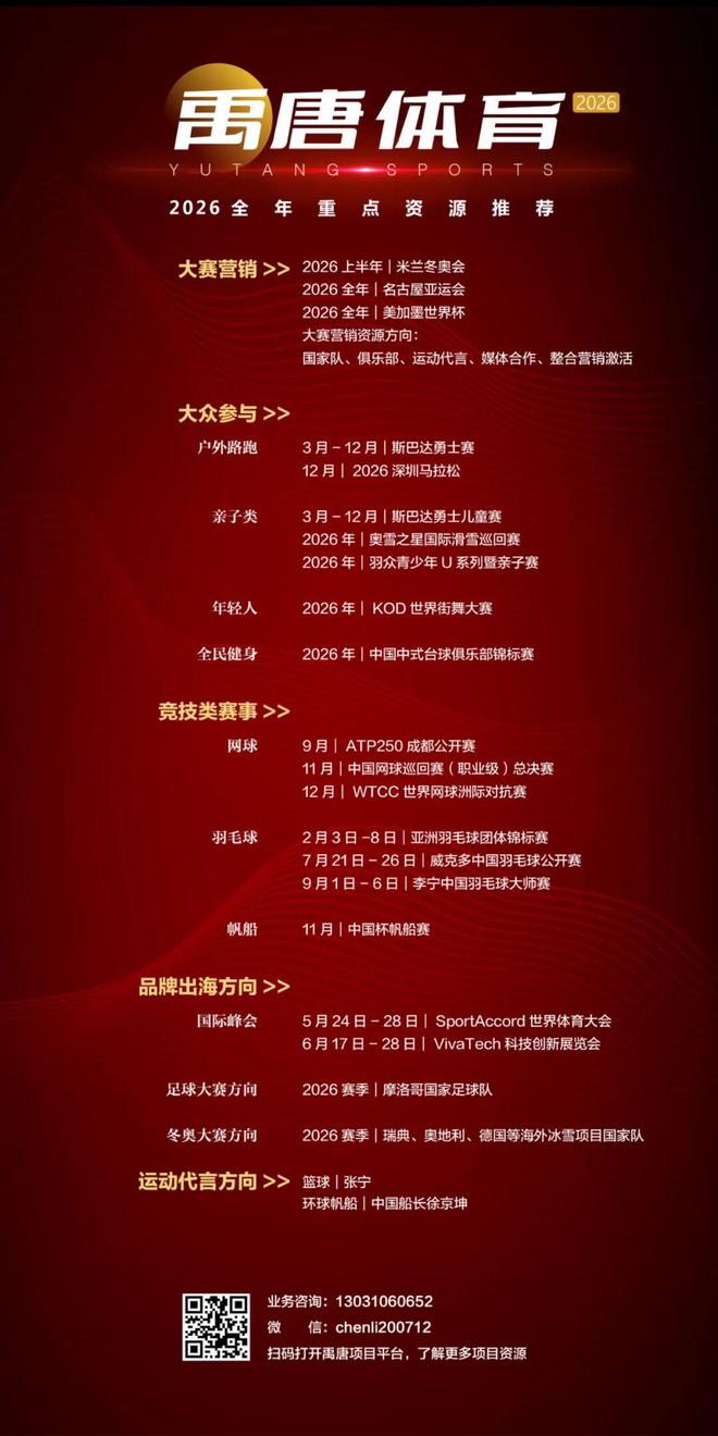 聚焦禹唐体育营销大会 2026体育营销项目推介会——品牌出海类(图2)