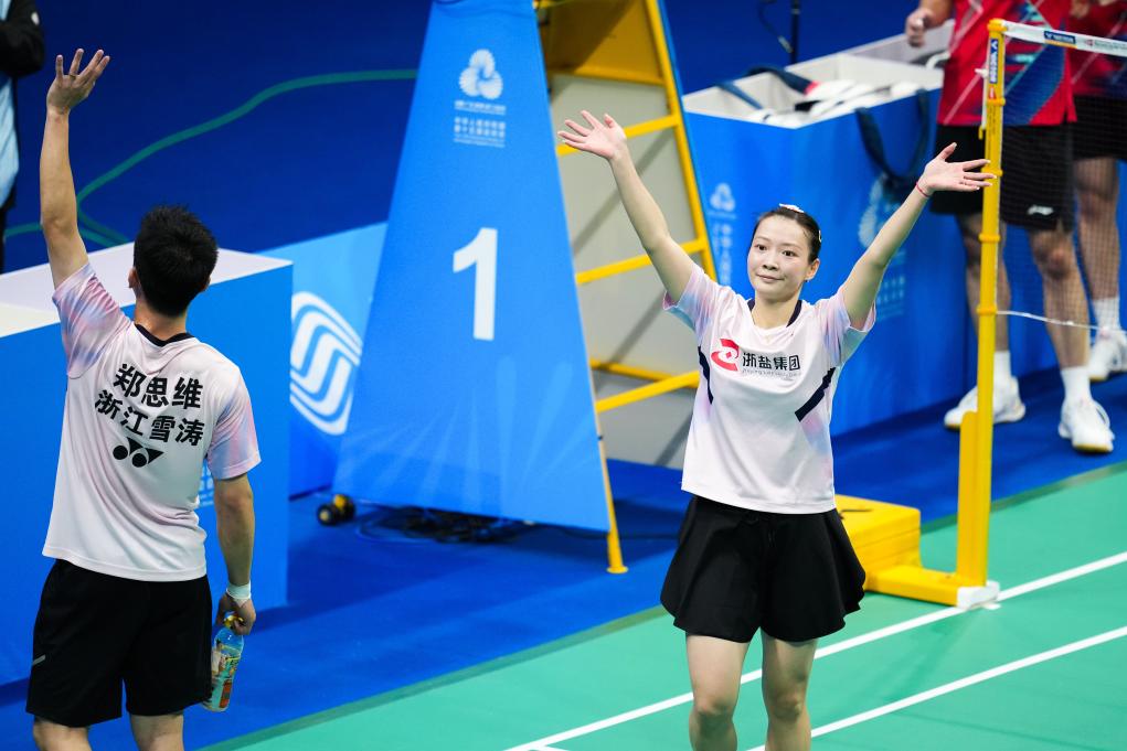 全运会｜世界上最好的羽毛球混双组合终于拿到了全运会金牌(图6)