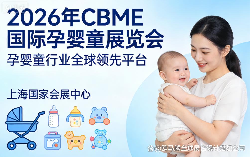 九游app：2026CBME上海孕婴童展展台搭建设计优质服务商选择指南(图1)